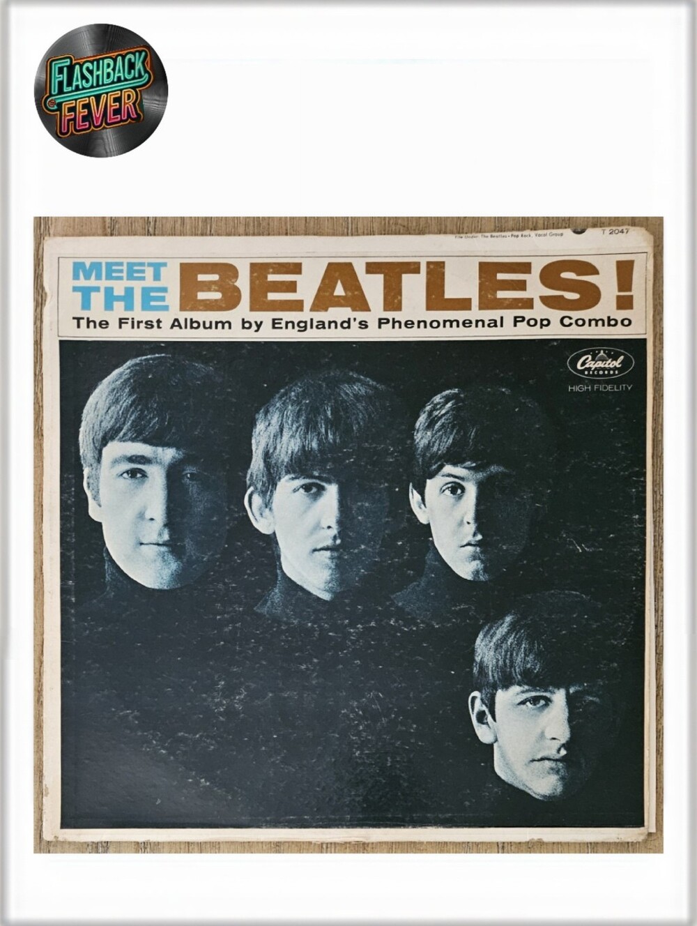 MEET THE BEATLES•Feb 1964 US (#T 2047) Pinckneyvlle Pressing, Brwn Mono
